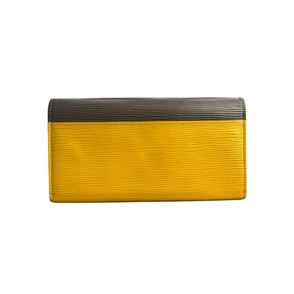 400. Louis Vuitton Epi Sarah Wallet NM Citron Black - Picture 2 of 8